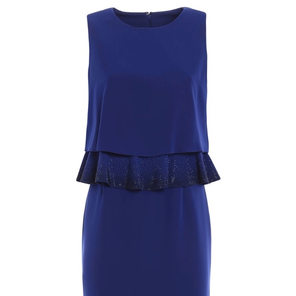 Armani Collezioni Dresses & Skirts - NWT, ARMANI Collezioni Deep Blue Sleeveless Women's Knee Length Dress sz 14